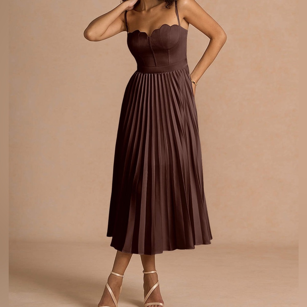 Azazie Atelier Amelie Mocha Coco Dress